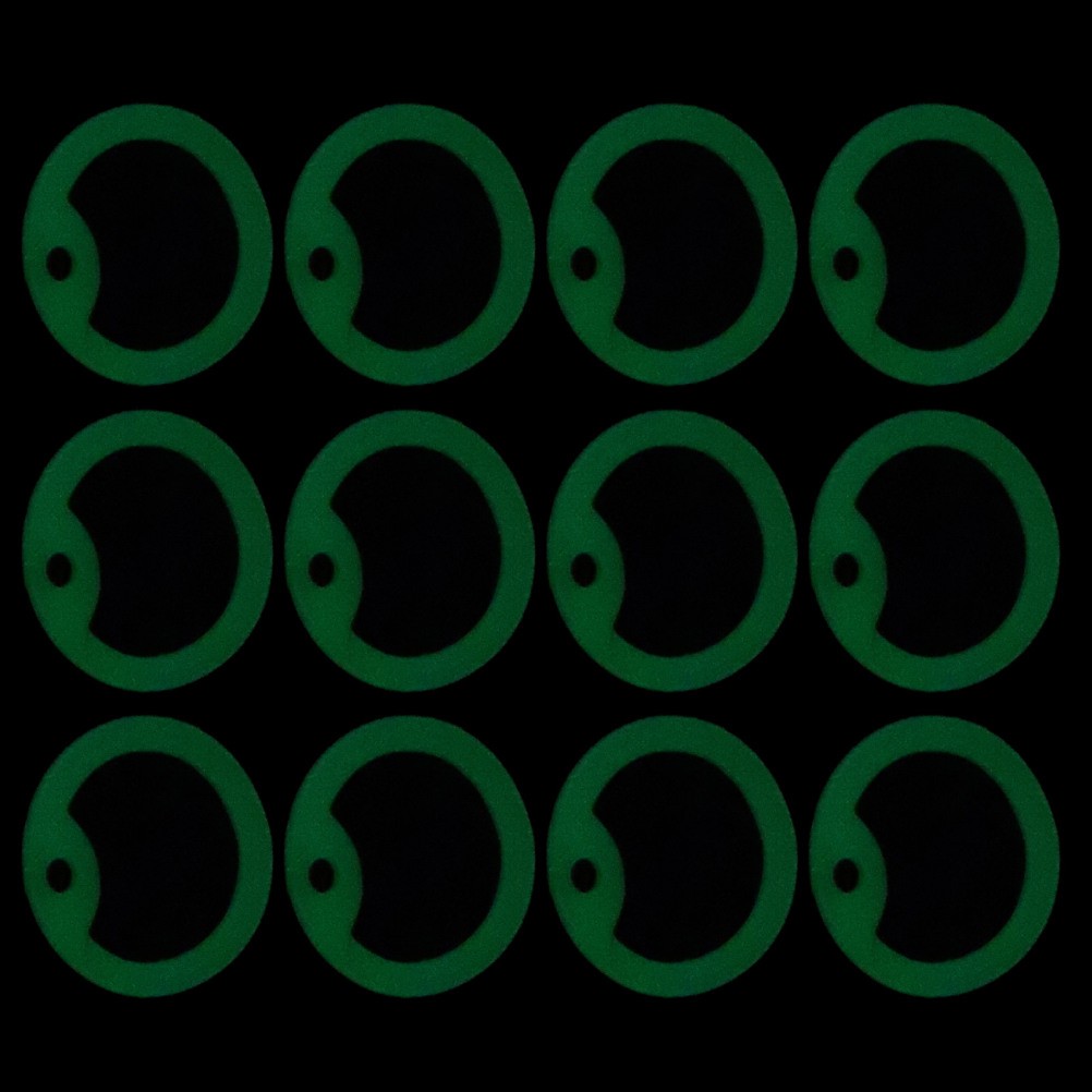 12 Pcs Glow-in-the-dark Pet ID Tag Dog Protector Sleeve Silicone