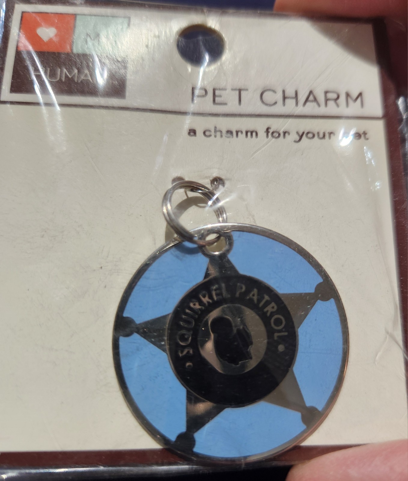 Pet Collar Charms I LOVE MY HUMAN Pet Charms