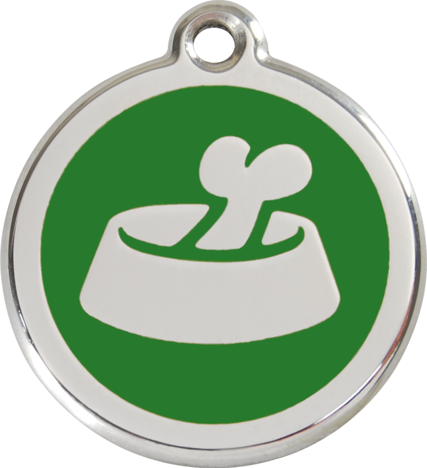 Steel Red Dingo Bowl Bone ID Dog Tag Black Purple Blue Green Yellow Red Pink