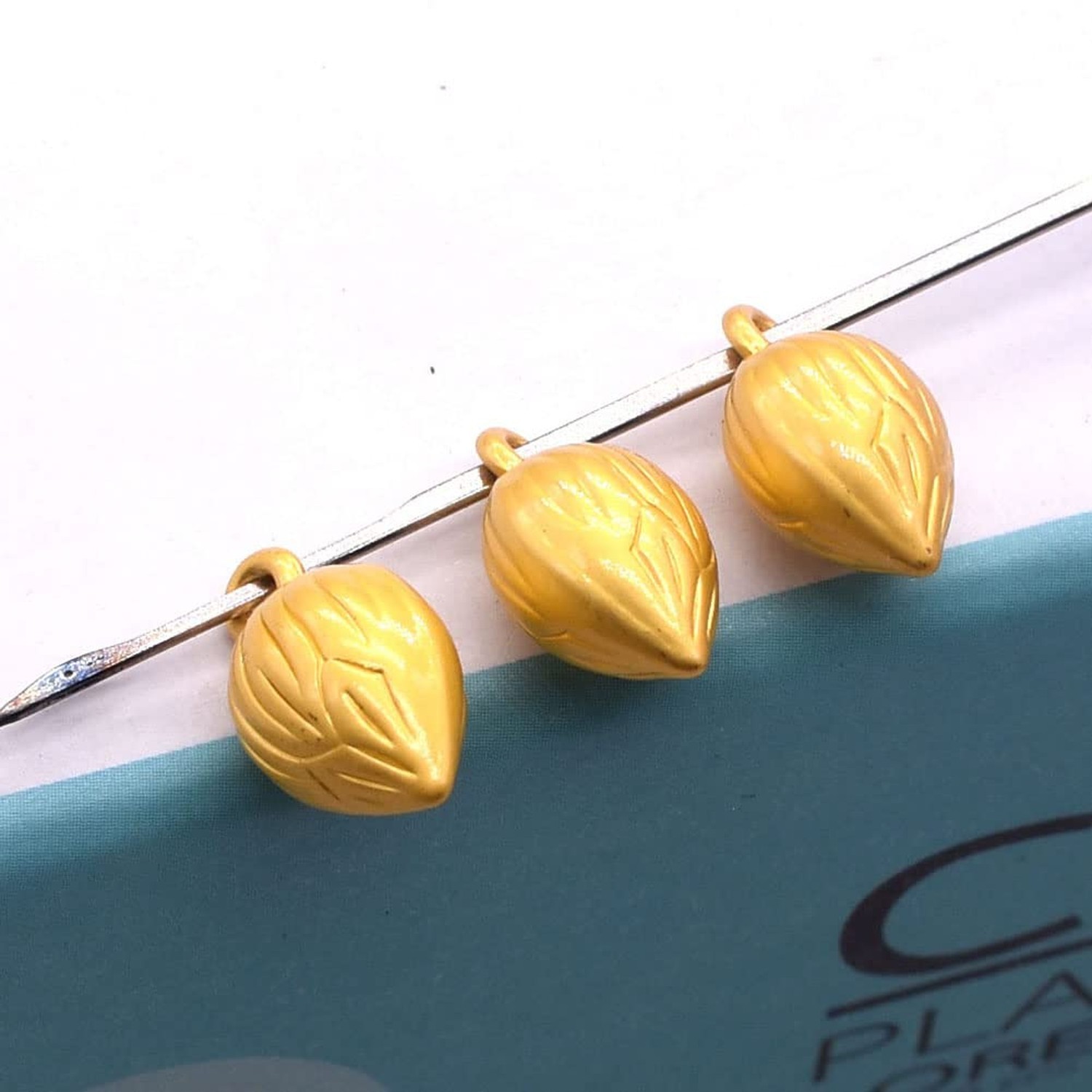 Gold Flower Shoe Mini Charms Golden 10 Pcs Alloy Enamel Brass Small Pendants …