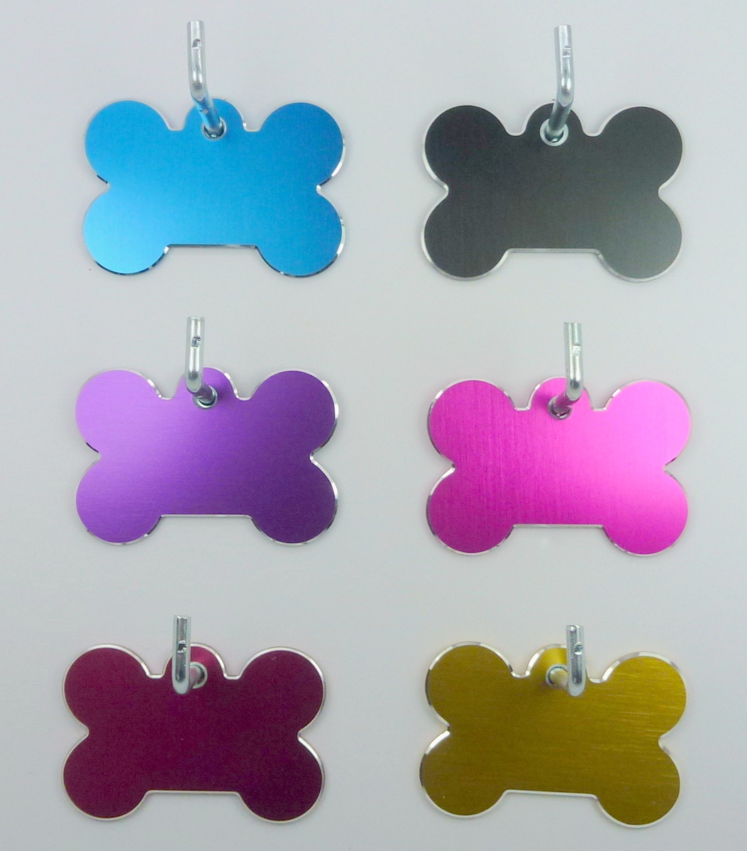 Pet Tags ~ Large Milled Bones ~ Engraved to Order
