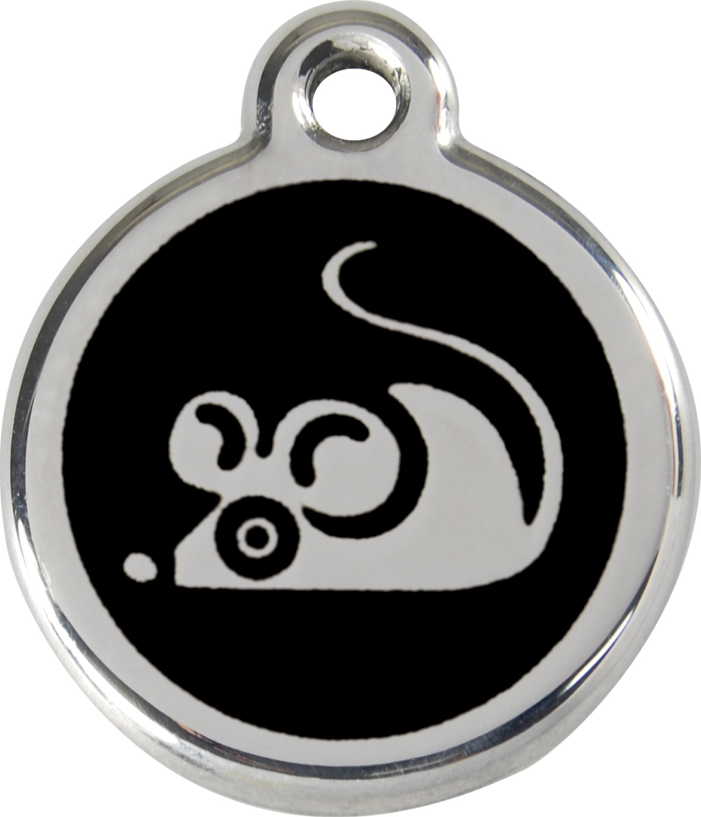 Stainless Steel Red Dingo Mouse Cat ID Tag Red Purple Blue Green Pink Yellow