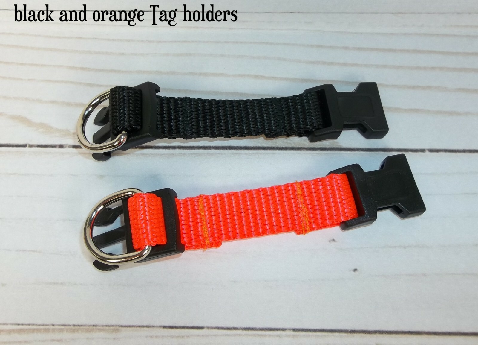 Dog Pet ID Tag Holder for 1″ or 1.5″ wide dog collar Add Remove Dog tags quckly