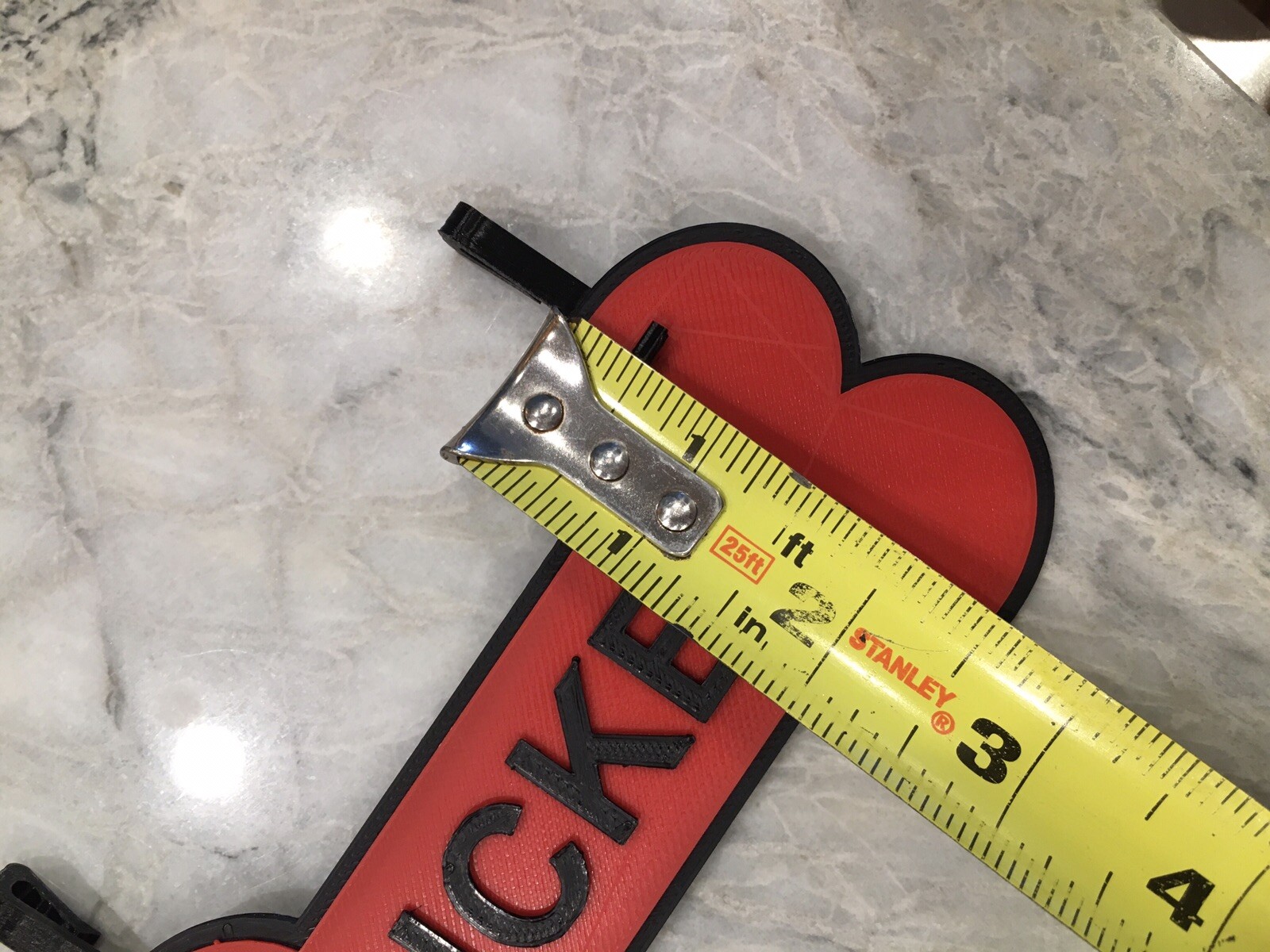 Six 3D Printed Personalized Kennel Tag Nameplates with Your Pets Name(s).