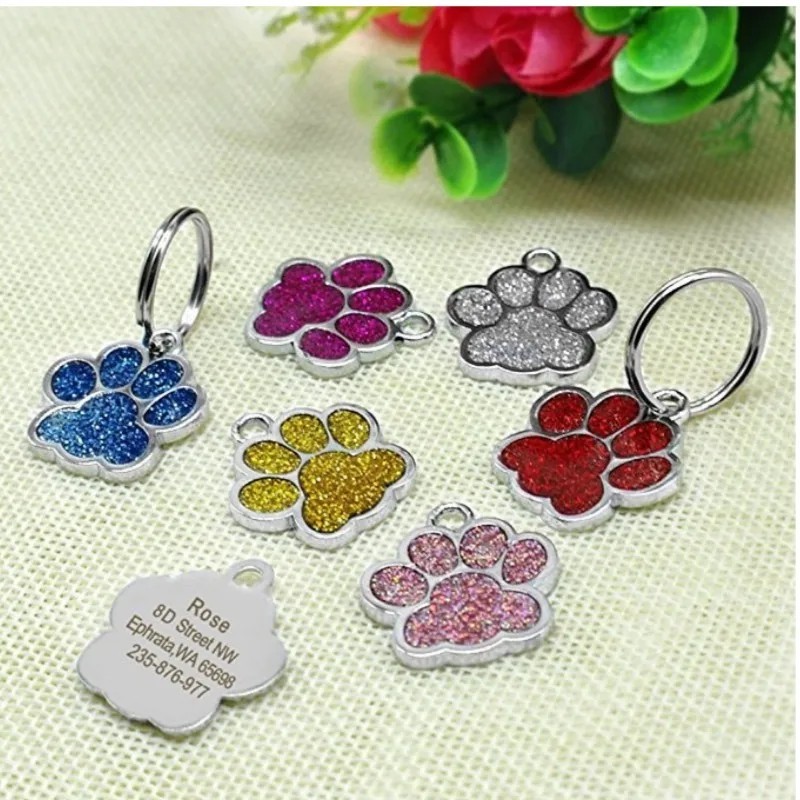 Personalized Pet ID Tag, Dog Tag, Cat Tag, Custom Cat Tag, Easy to Read, Pet Tag