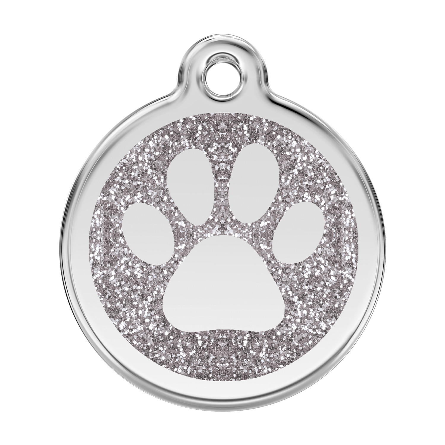 Dog Cat Pet – Red Dingo – Dog ID Tag Charm – Lifetime Guarantee – Glitter Paw