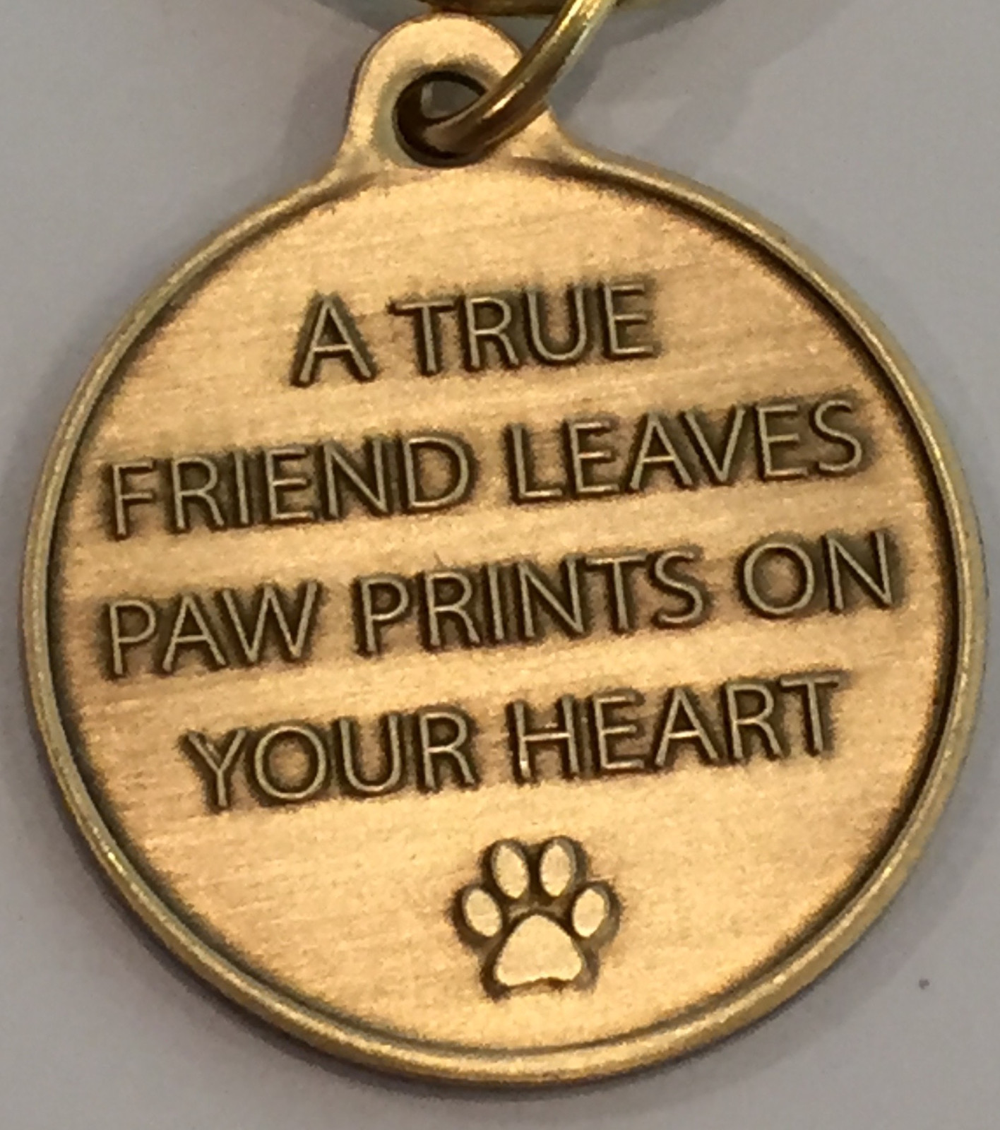 My Kids Have 4 Paws Heart – A True Friend Dog Pet Key Chain Tag Keychain Bronze
