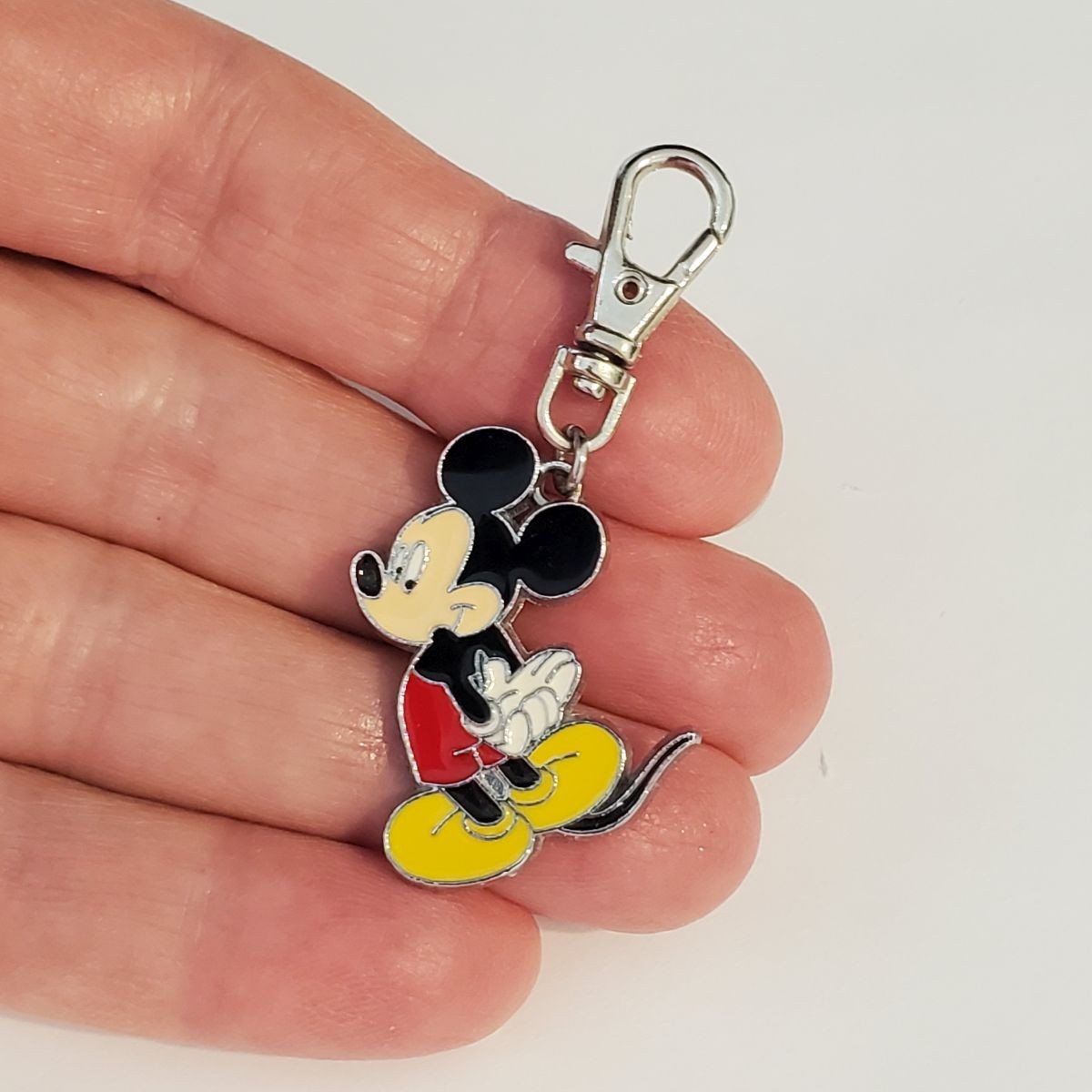 MICKEY MOUSE CHARM ZIPPER PULL BAG PURSE BACKPACK WALLET DOG CAT PET COLLAR TAG