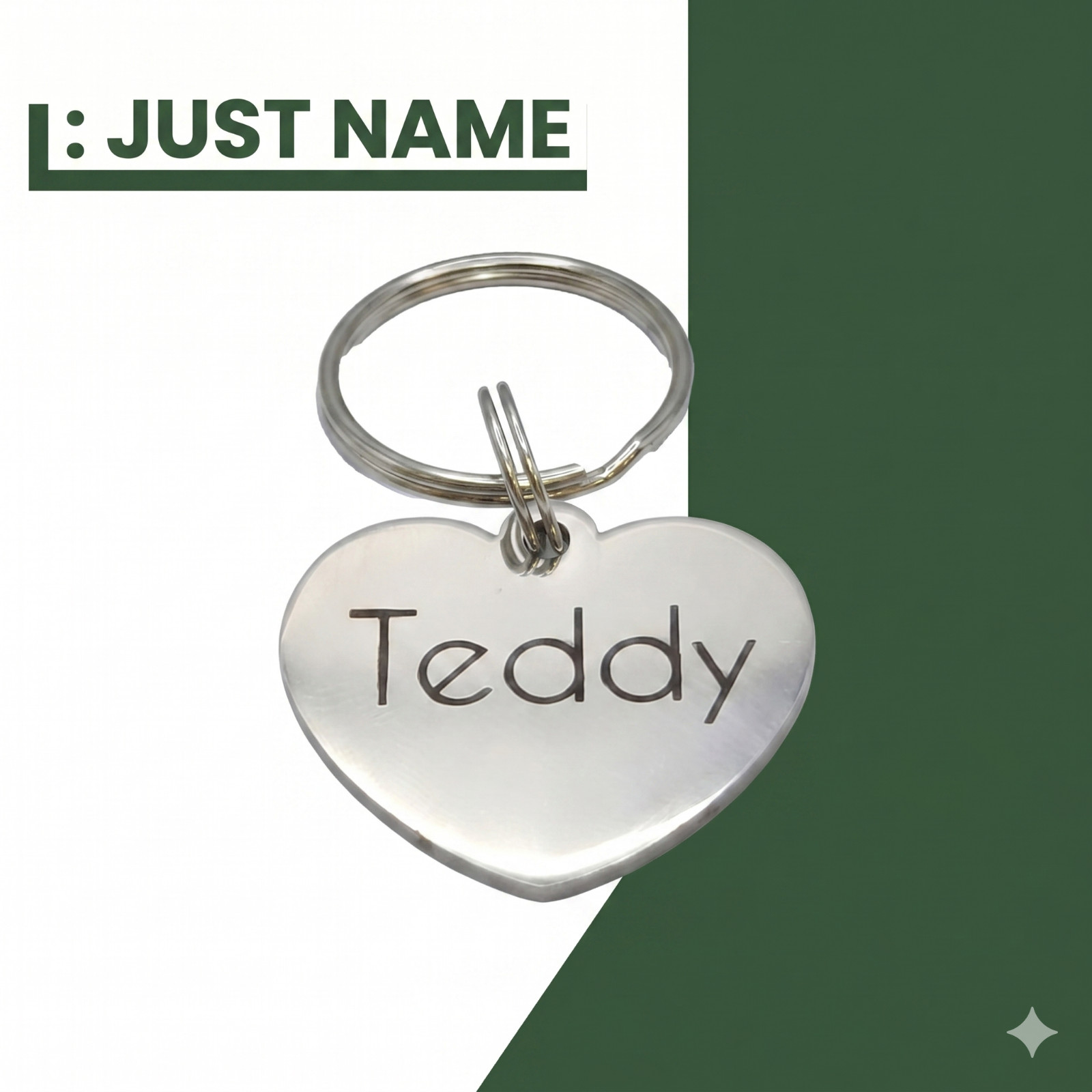 Deep Engraved Heart Honey Pet ID Stainless Steel Dog Tag Lifetime Warranty *