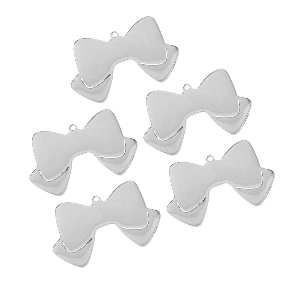 5 Pcs Bone Pet Id Tag Stainless Steel Dogs Tags Accessories Name