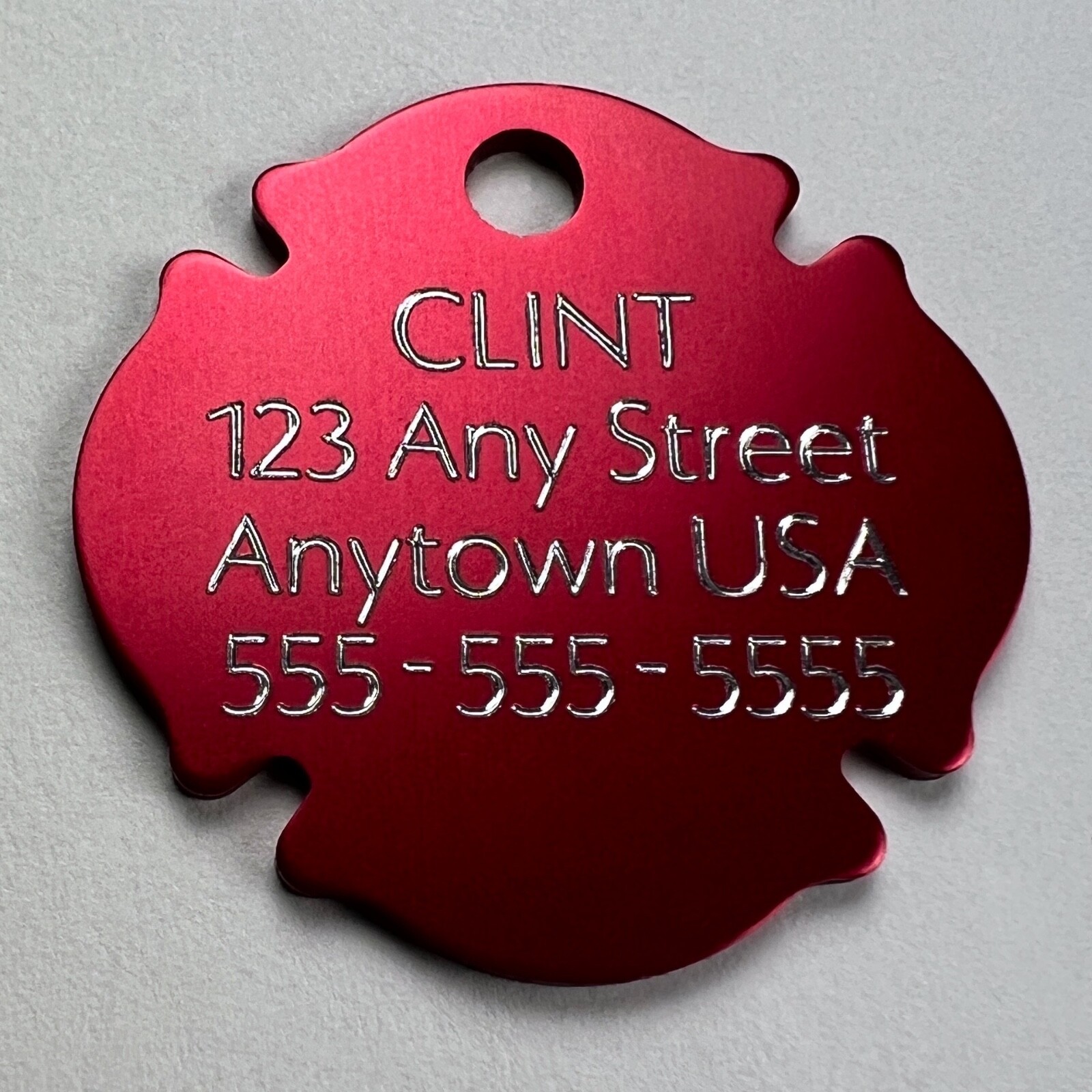 Custom Engraved Dog Tags Personalized Dog Collar Pet Tags Engraved Pet FIRE DOG