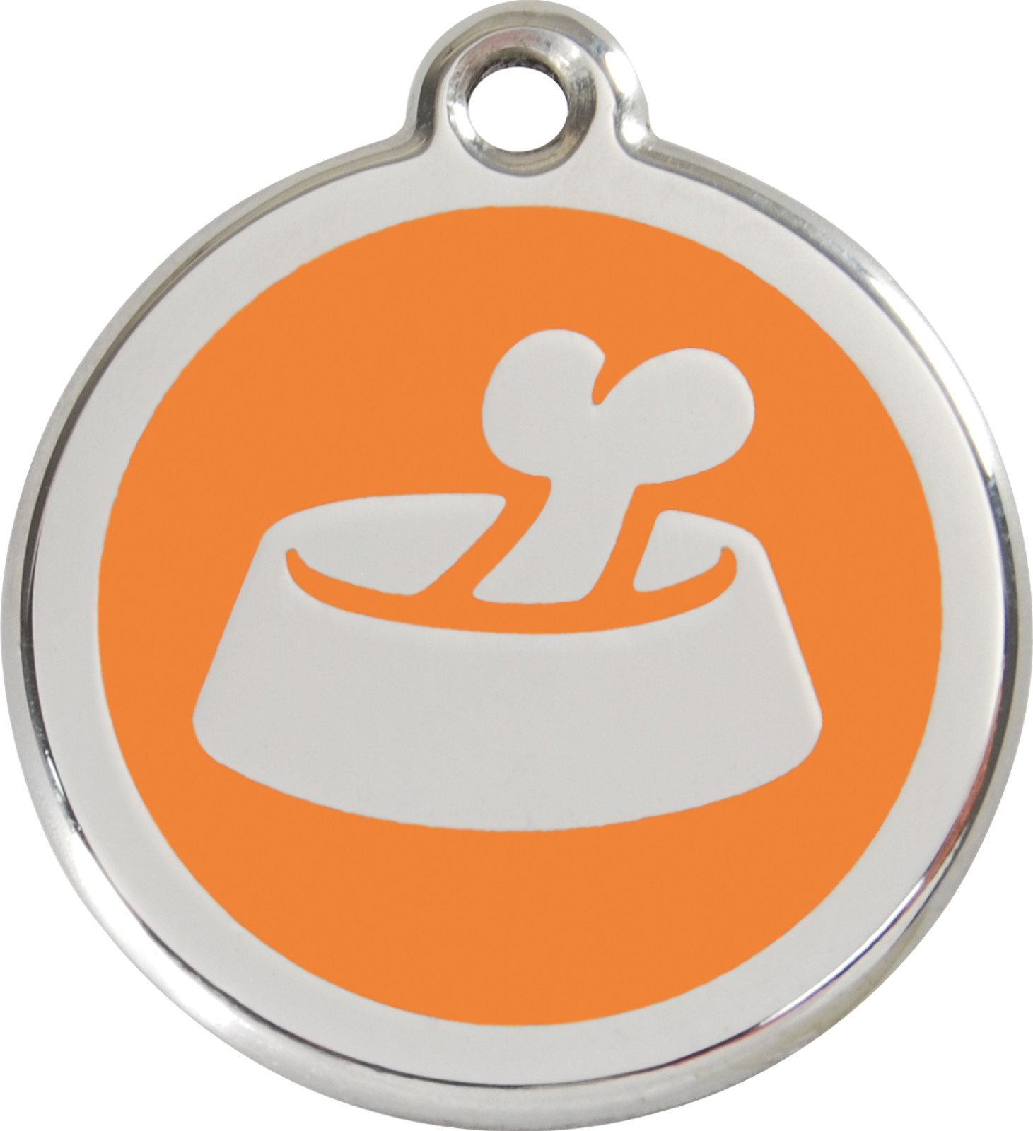 Steel Red Dingo Bowl Bone ID Dog Tag Black Purple Blue Green Yellow Red Pink