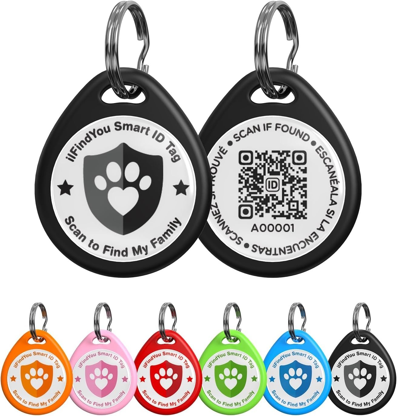 Personalized QR Code Dog ID Tag – Secure, Waterproof Pet Safety Solution