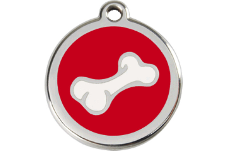Red Dingo Dog Cat ID Pet Tag Engraved Free Shipping S Bone – 11 Colors-Life Guar