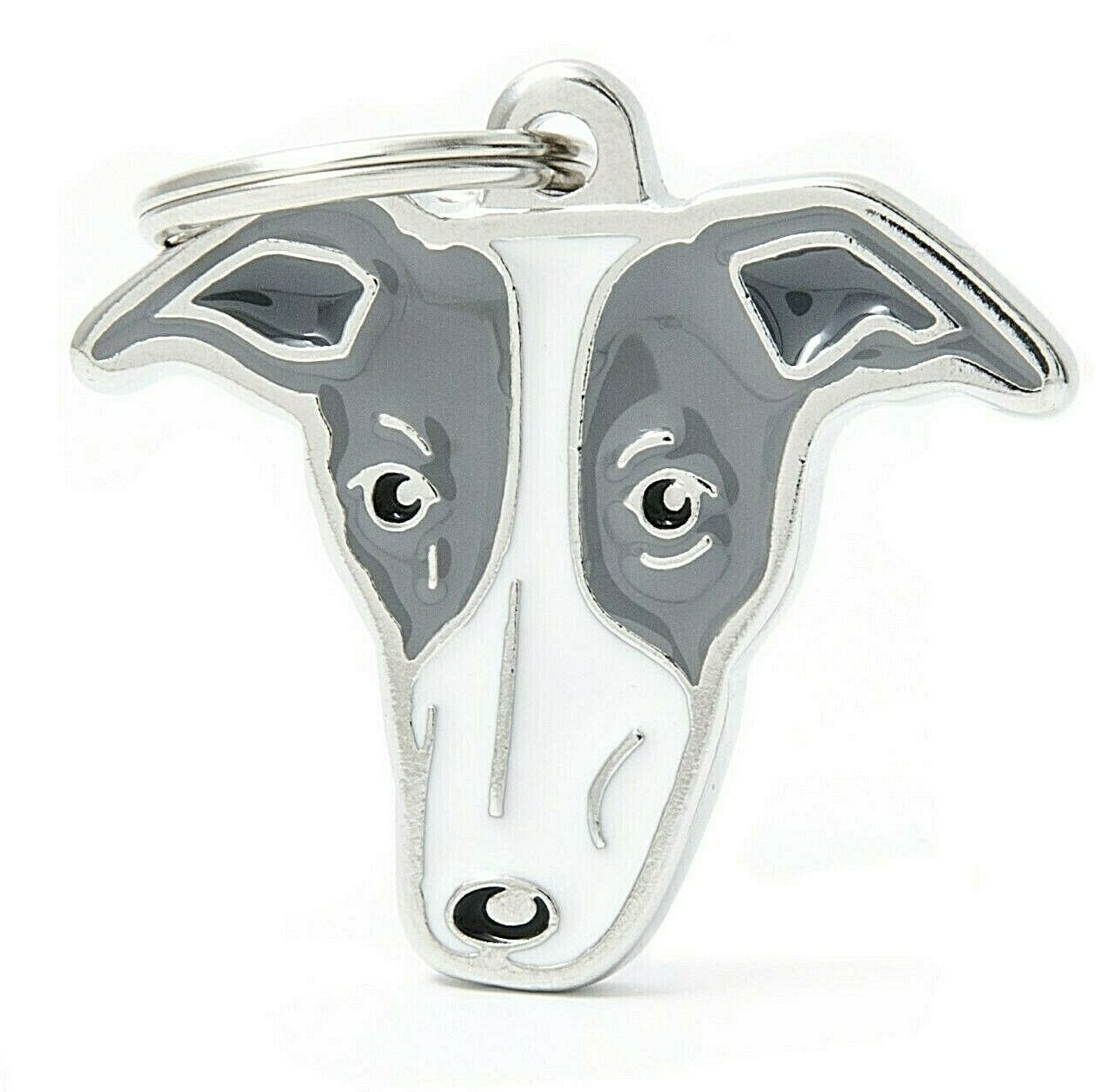 Greyhound Whippet Lurcher – Dog ID Tag (59N) – Engraved FREE – Personalised