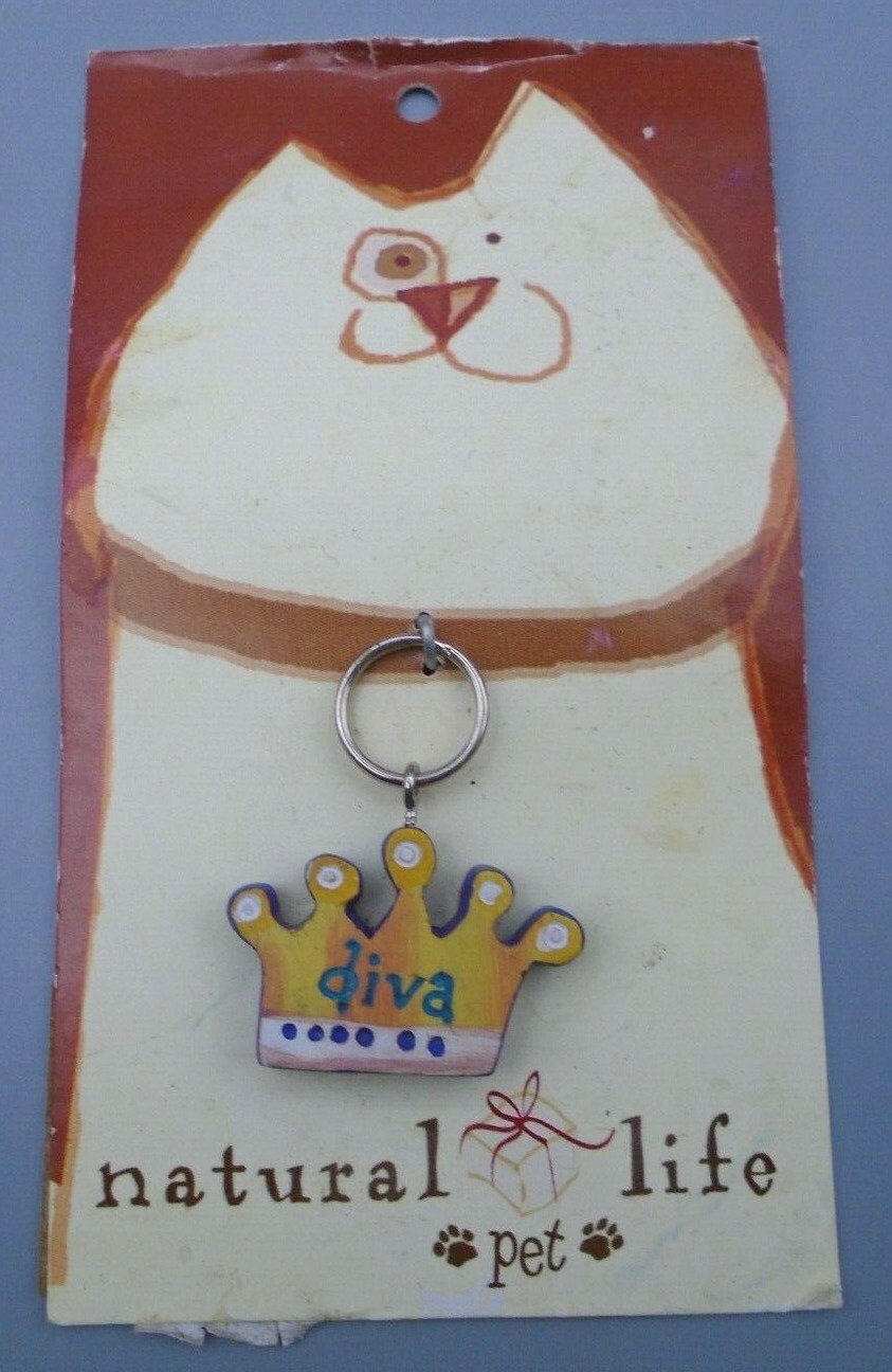 Natural Life Pet DIVA Crown Dog Cat Collar Charm