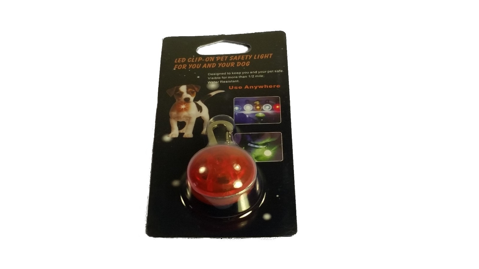 LED Spot Light Carabiner for Pet Dog Collar Leash Harness Multi-flashing Modes