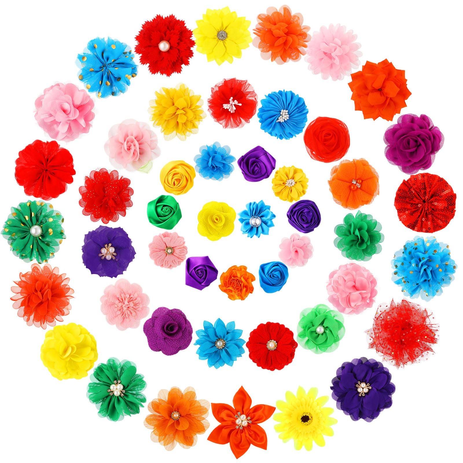 Hoteam 50 Pcs Dog approx. 1.57-3.94 Inches/ 4-10 cm in diameter, Multicolor