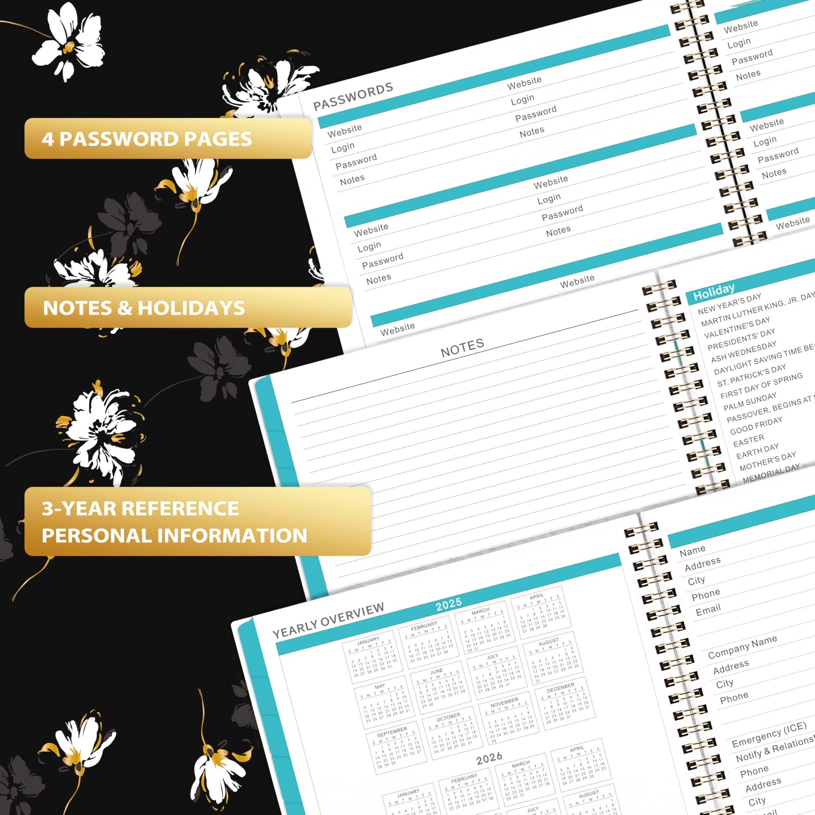 2025-2026 Monthly Planner – 18 Month Planner 2025-2026 from Jul. 2025 – Dec. …