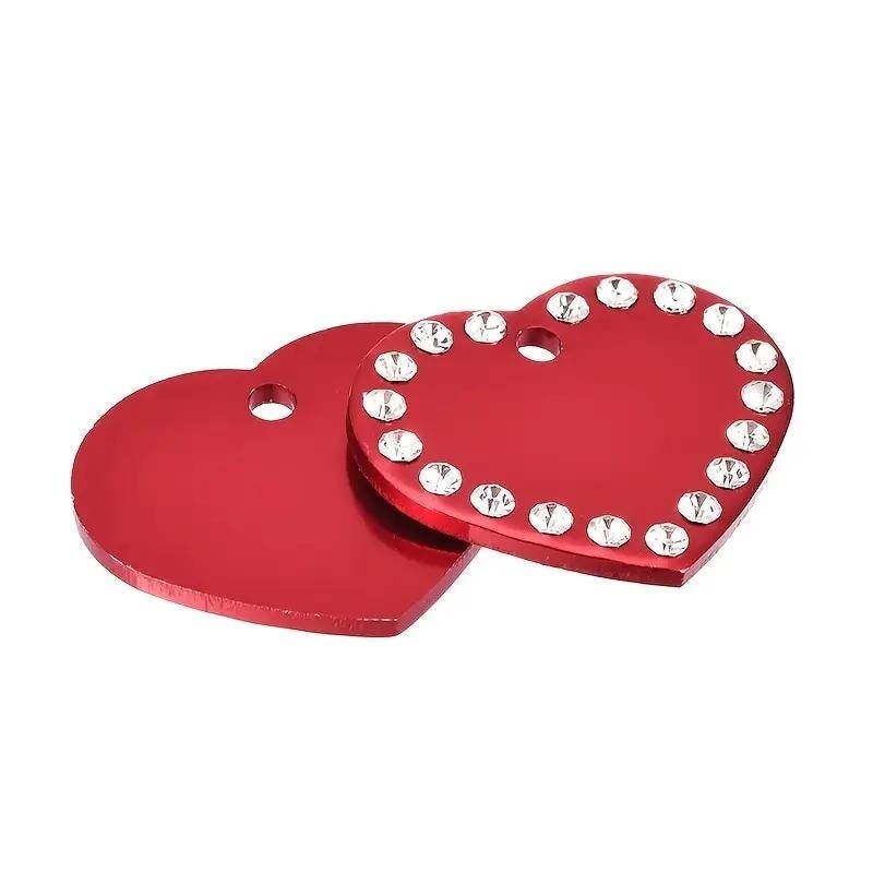 Pet ID Tag Personalized Engraved Dog Tag Heart Shaped