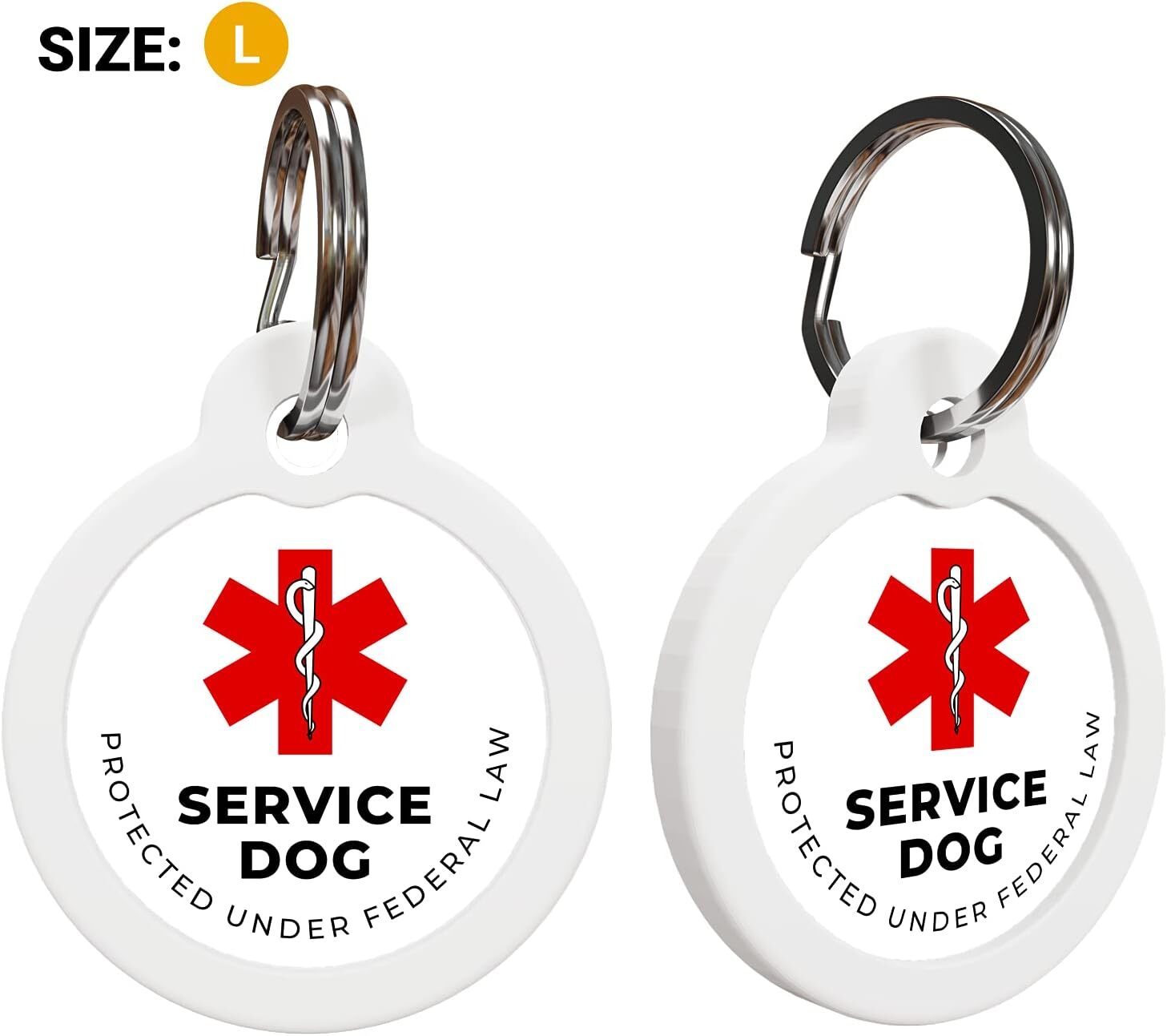 QR Code Pet Tag Service Dog ID – ESA – Emotional Support Service Dog Name Tag…