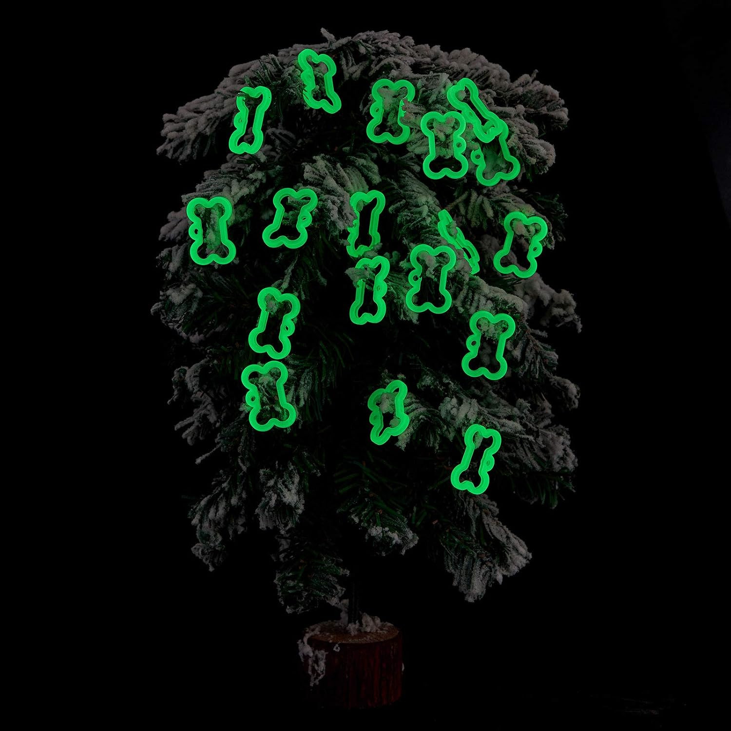 12 Pieces Silicone Dog Tags Silencer Dog Pet Name Tag Glow in the Dark Silencer