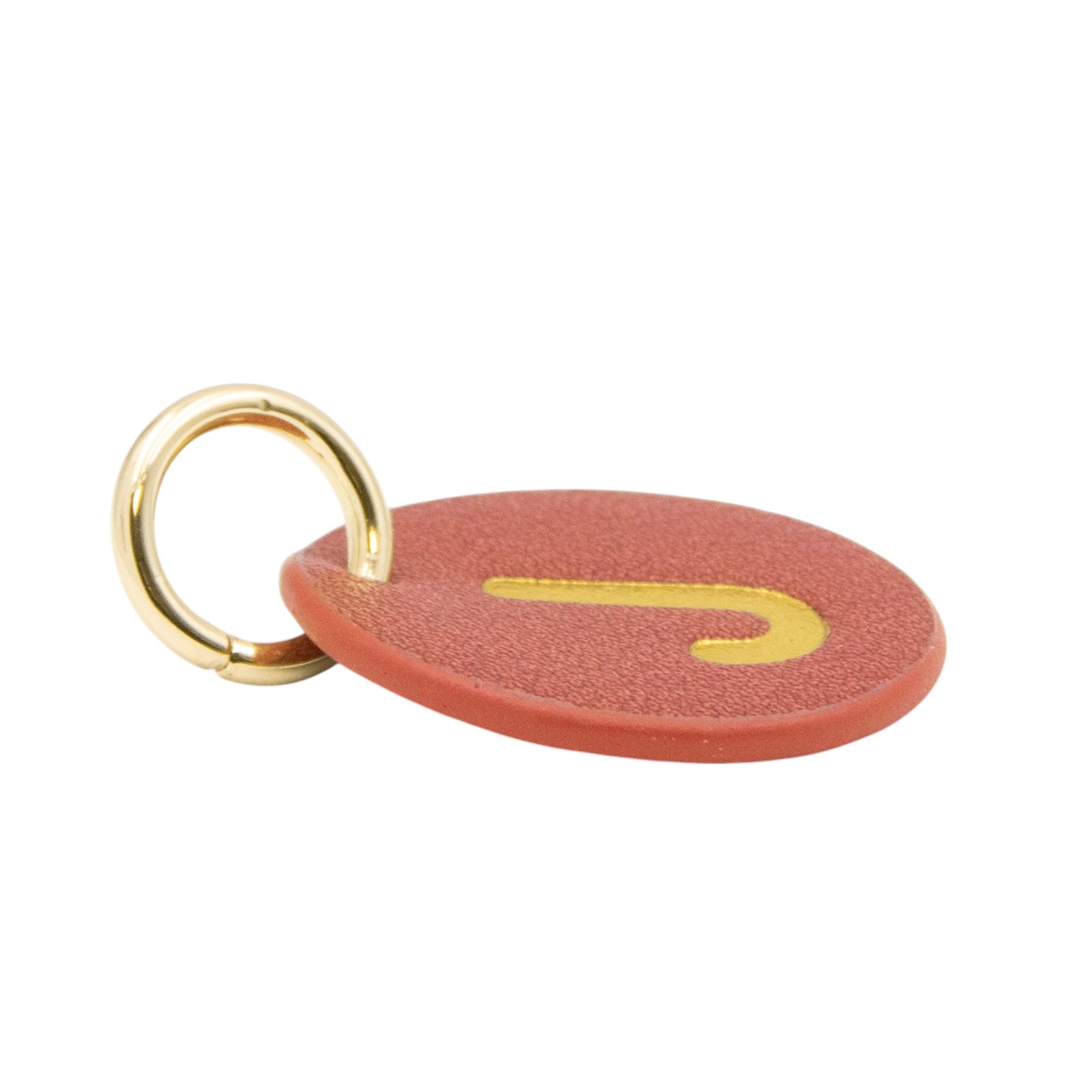 The Cuddle Collab Wear & Share Charm Faux Leather “J” Monogram in Maroon