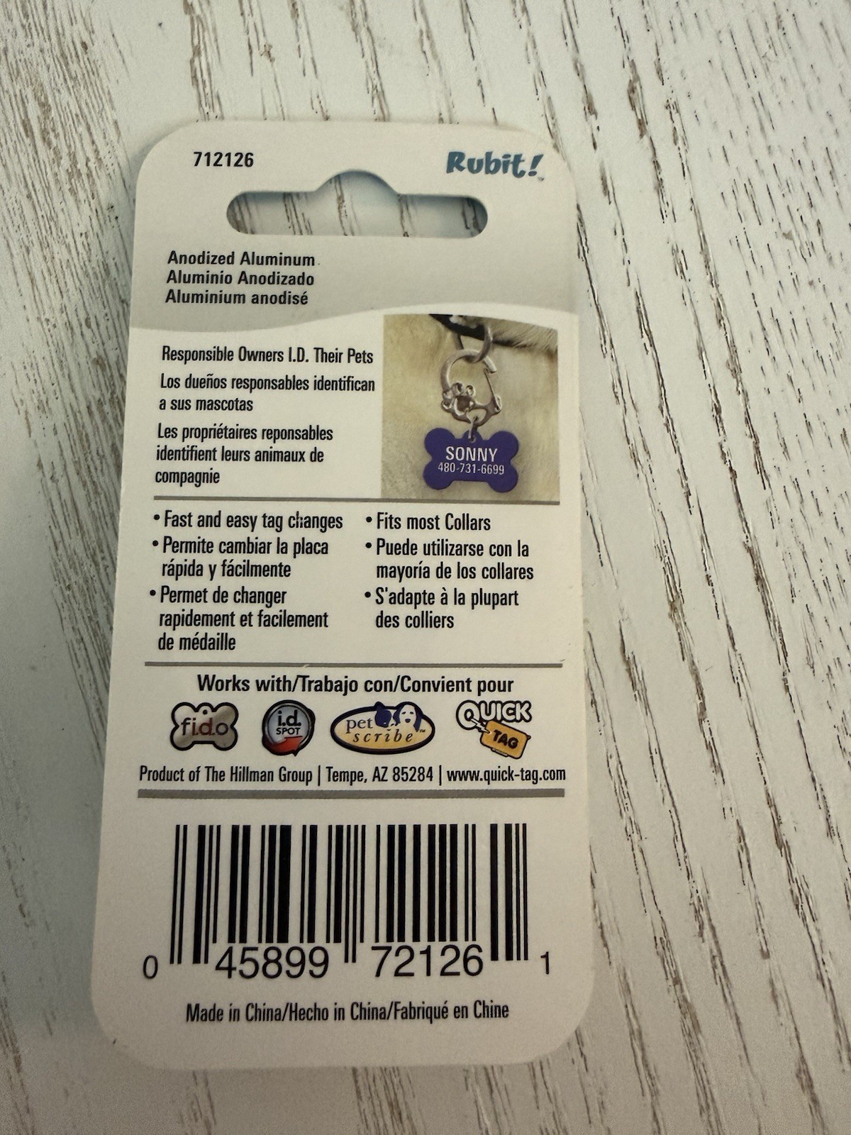 Tag Clip Czech Republic Crystal Pet Tag Clip Dog Cat New NWT