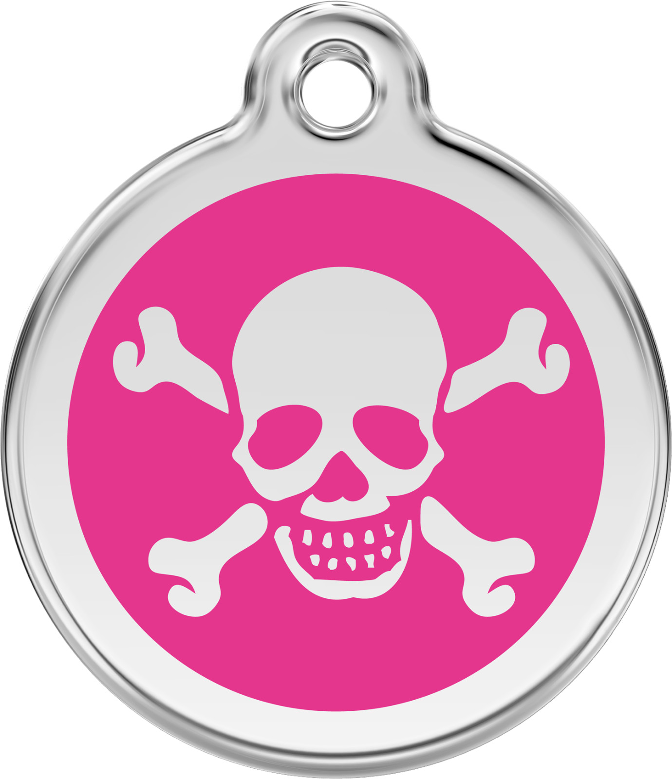 Steel Red Dingo Skull ID Charm Dog Tag Black Purple Blue Green Yellow Red Pink