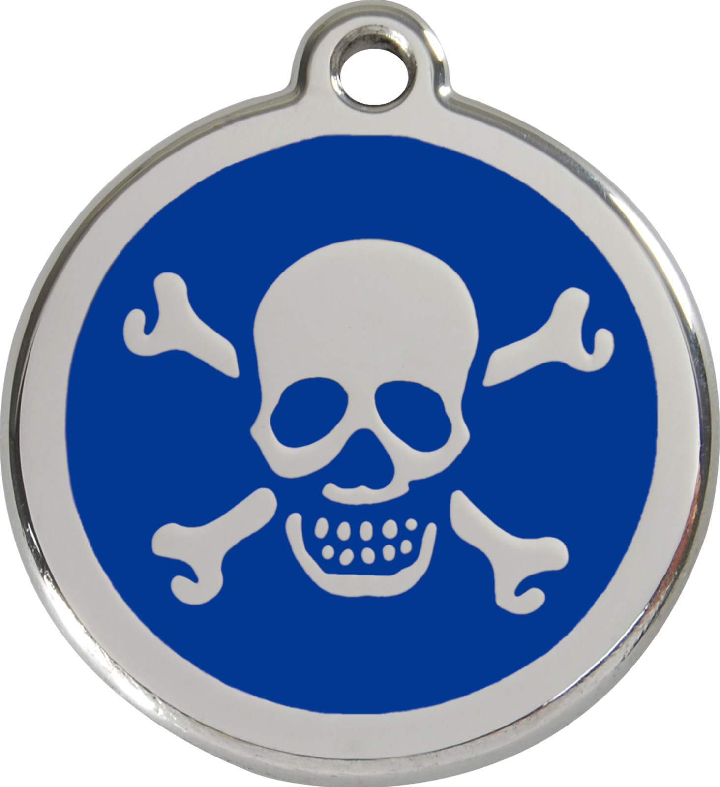 Steel Red Dingo Skull ID Charm Dog Tag Black Purple Blue Green Yellow Red Pink