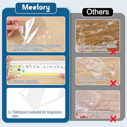25 PCS Clear Reusable Nameplate Pocket Upgraded Thickened 13.5” x 4.9”