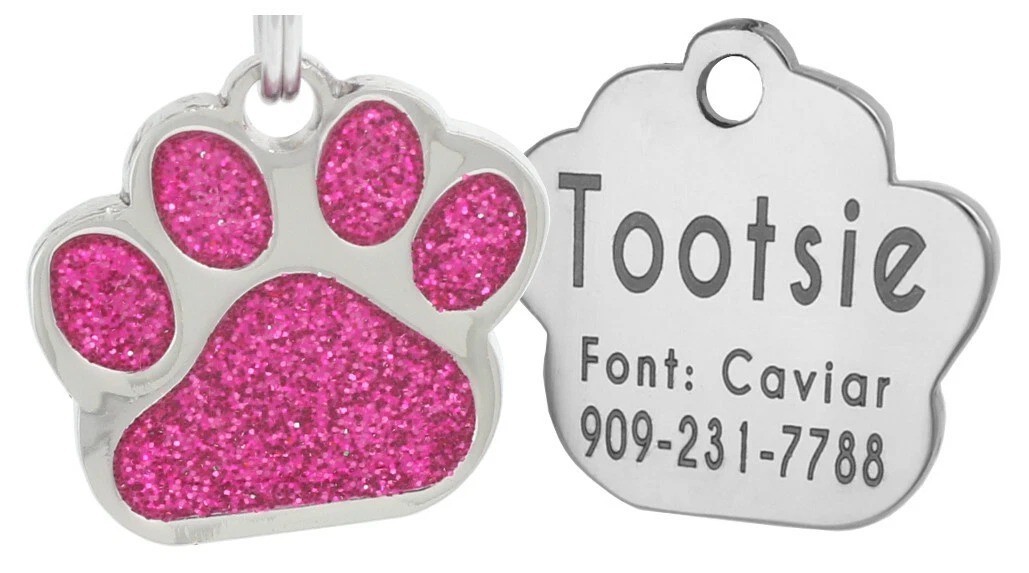 Personalized Pet ID Tag Dog Tag Cat Tag Custom Cat Tag Easy to Read Pet Tag free