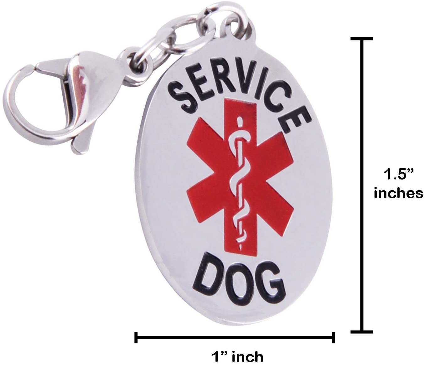 Service Dog Emotional Support Animal ESA Collar Tag Two Sided ALL ACCESS CANINE™