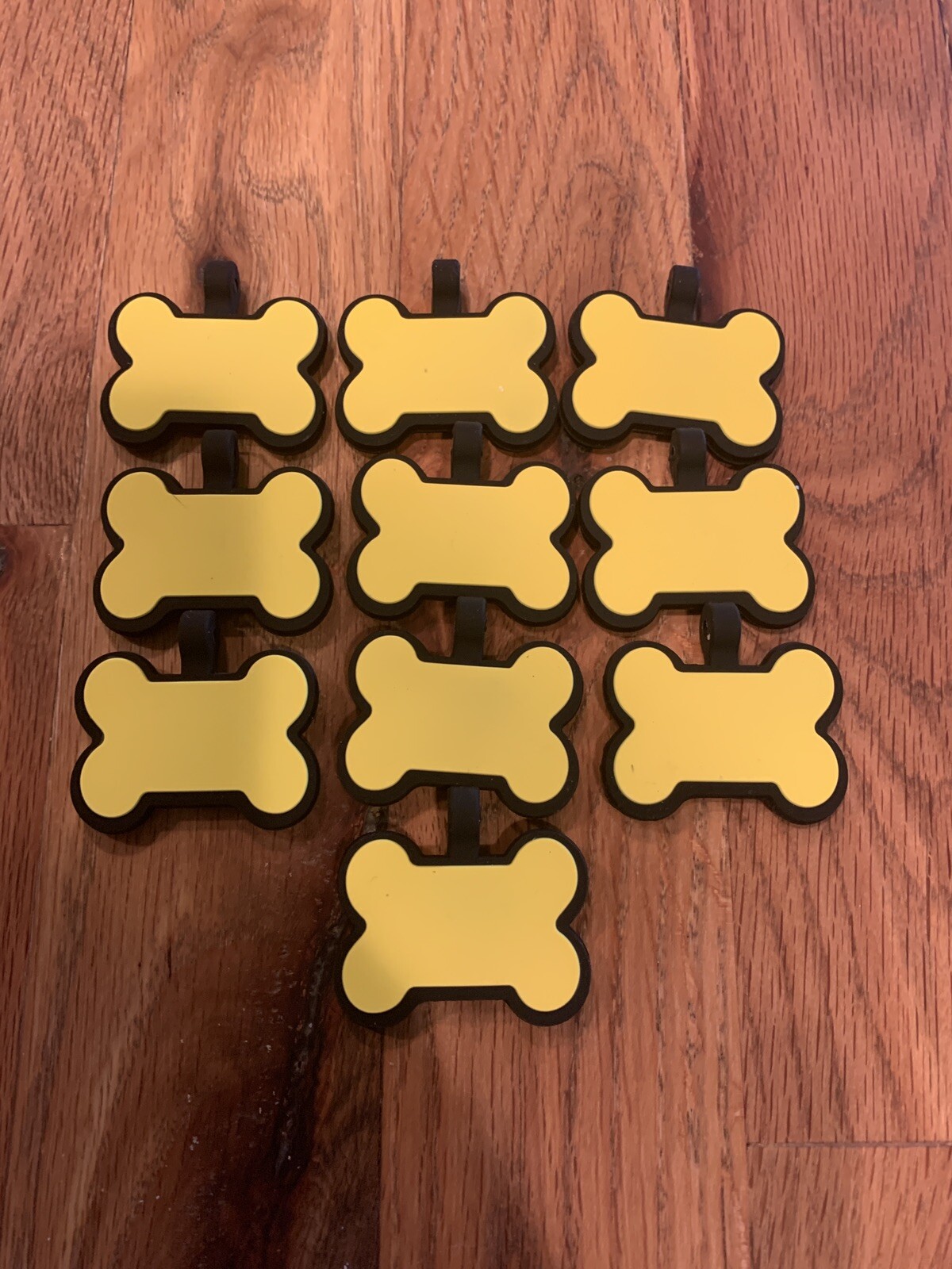 silicone dog tags – 10 yellow