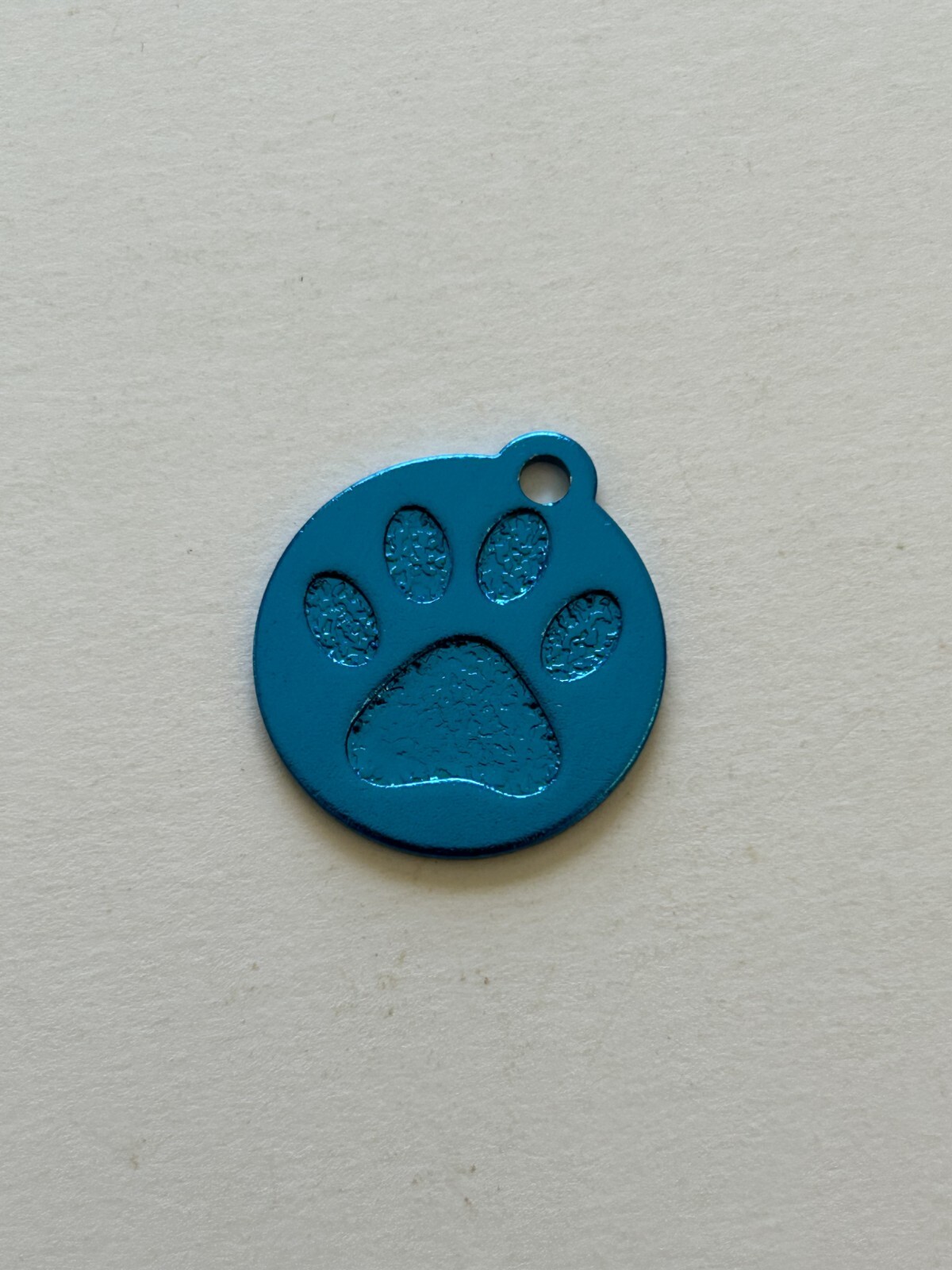 Custom Engraved Personalized Paw Print Pet ID Tag-2 Sizes-10 Color Choices