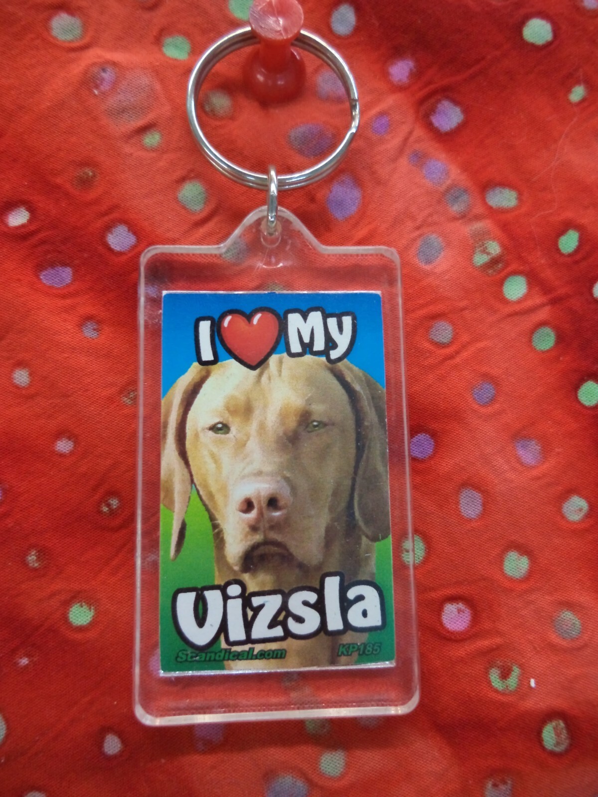 SCANDIAL PET KEY CHAINS – DOUBLE SIDED – I LOVE MY __DOG__ YOU PICK BREED! #4