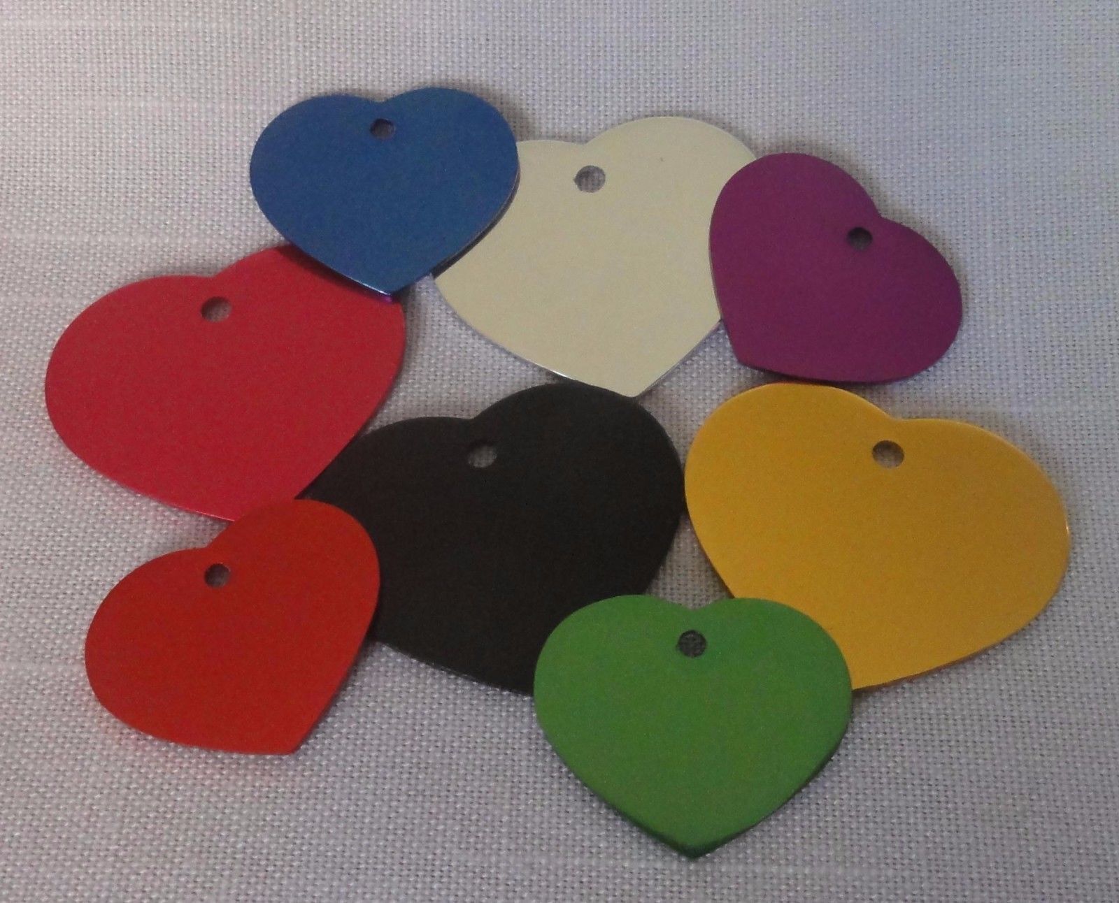 CUSTOM ENGRAVED DOG PET TAG SINGLE SIDE PERSONALIZED ID DOG CAT CHARM TAGS