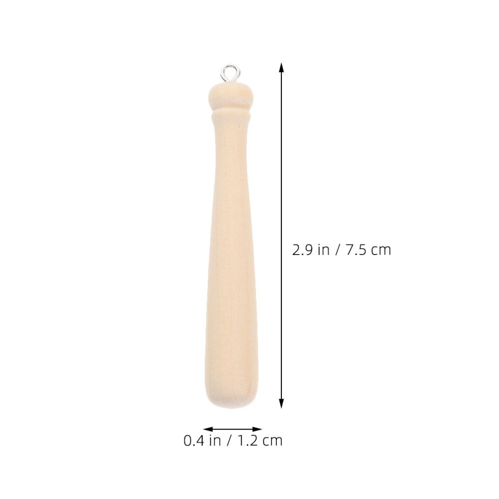 55Pcs Pendant Making Supplies Handmade Baseball Bat Ornament Accessories