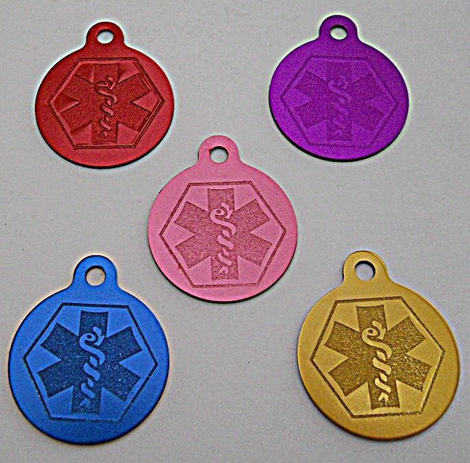 Pet Dog Cat Blank tags Bulk shelters rescues 5 pc lots Medical