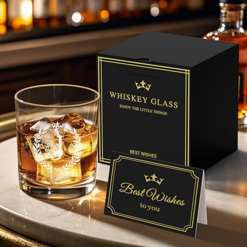 Fathers Day Gift for Dad Husband Grandpa, Personalized Whiskey Glasses Gifts J
