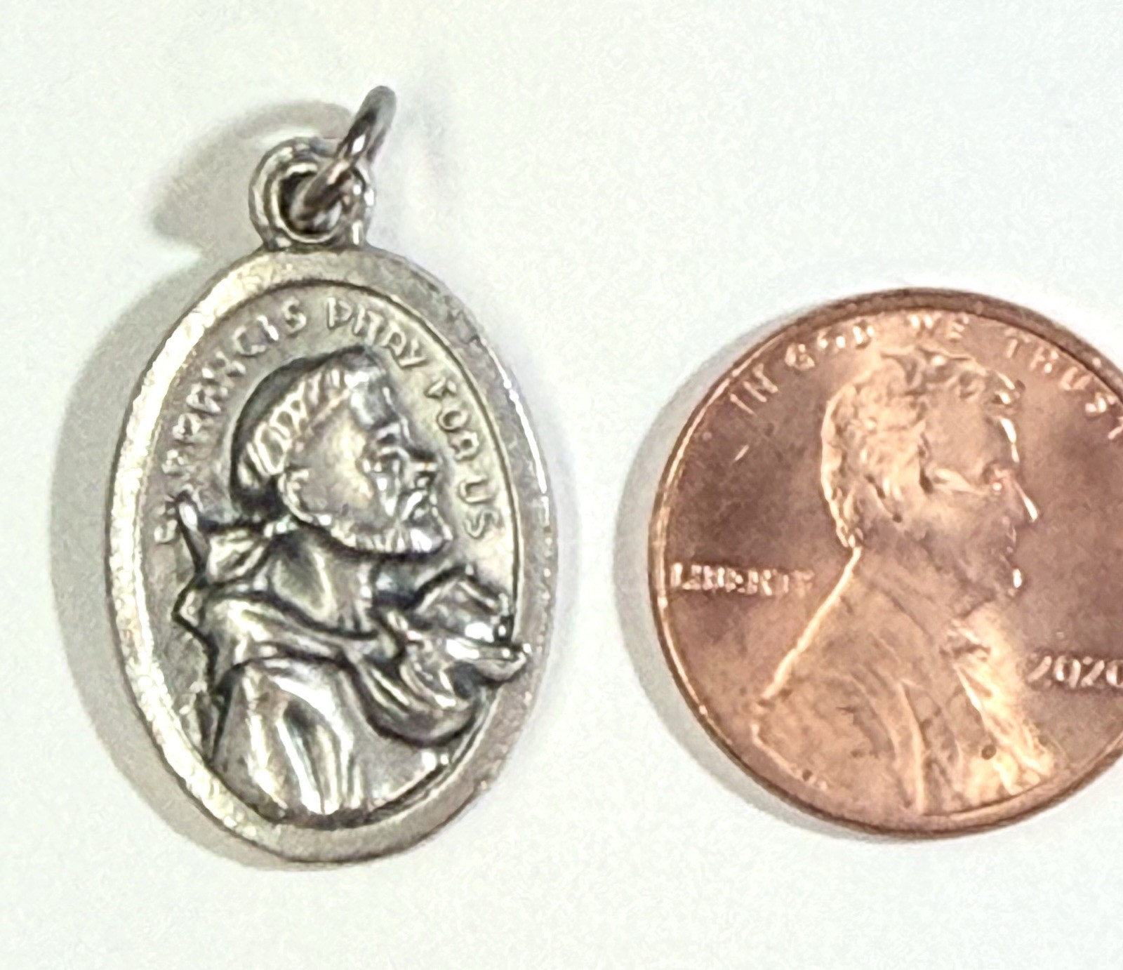 Pewter St Rocco Pet Collar Pendant