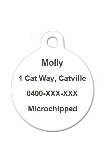 Pet ID Name Tag GAY PRIDE Rainbow Flag Personalised Custom DOG CAT Name Tag