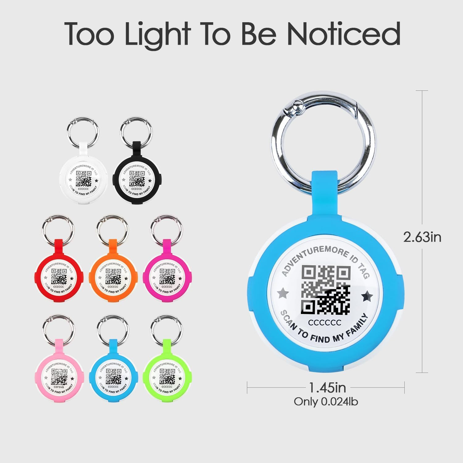 Tags Holder 4 Pack with QR Code Smart Pet ID Case, Waterproof, Dustproof, Anti-L