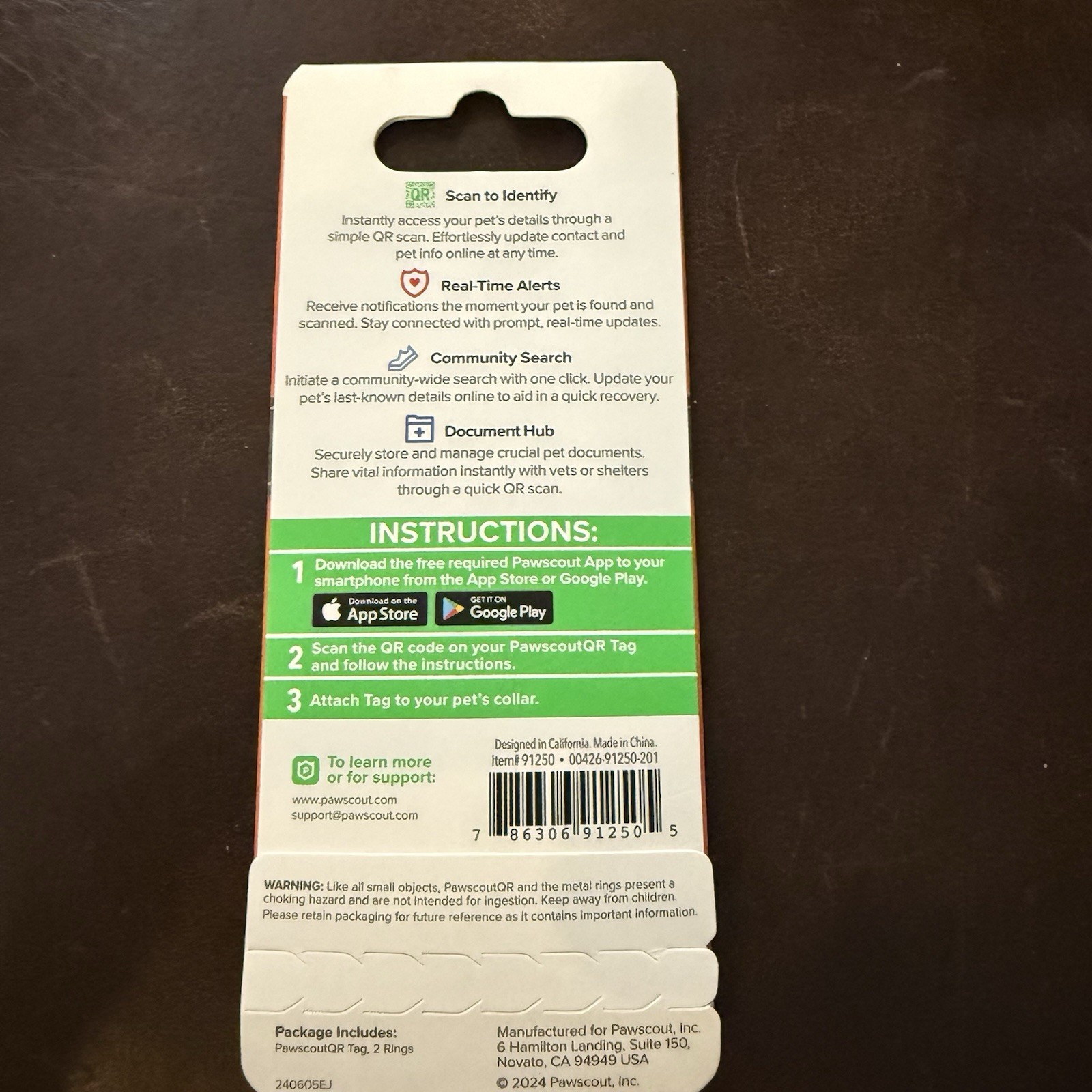 Pawscout QR The Smart Pet Tag Finder for Dogs and Cats Connects To Your Phone