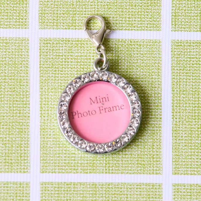 Mini Photo Frame Pet Tag – Writable ID , Keychain, Holiday Gift for Pet Lovers