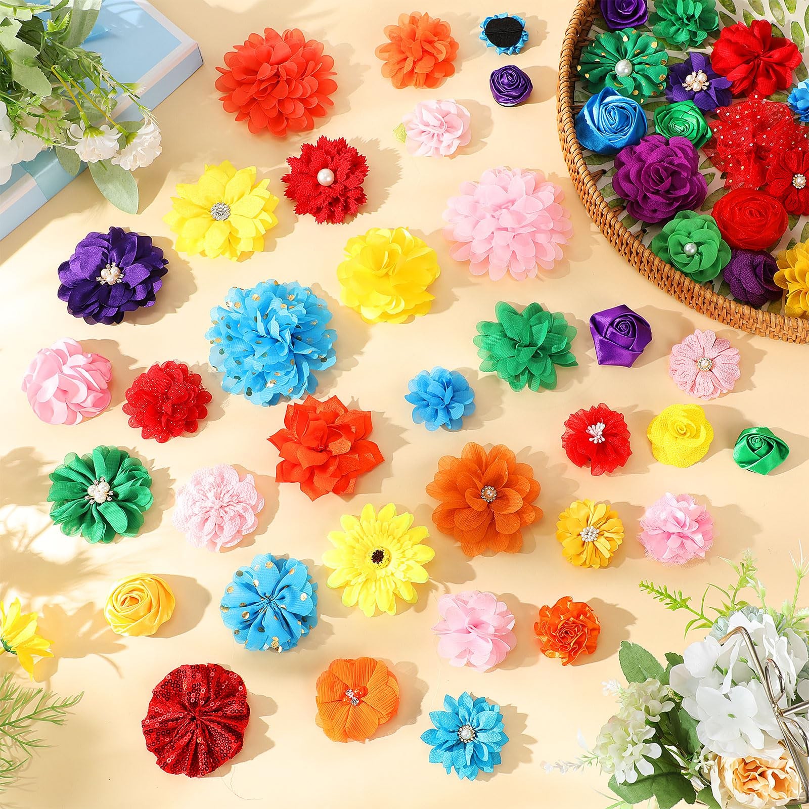 Hoteam 50 Pcs Dog approx. 1.57-3.94 Inches/ 4-10 cm in diameter, Multicolor