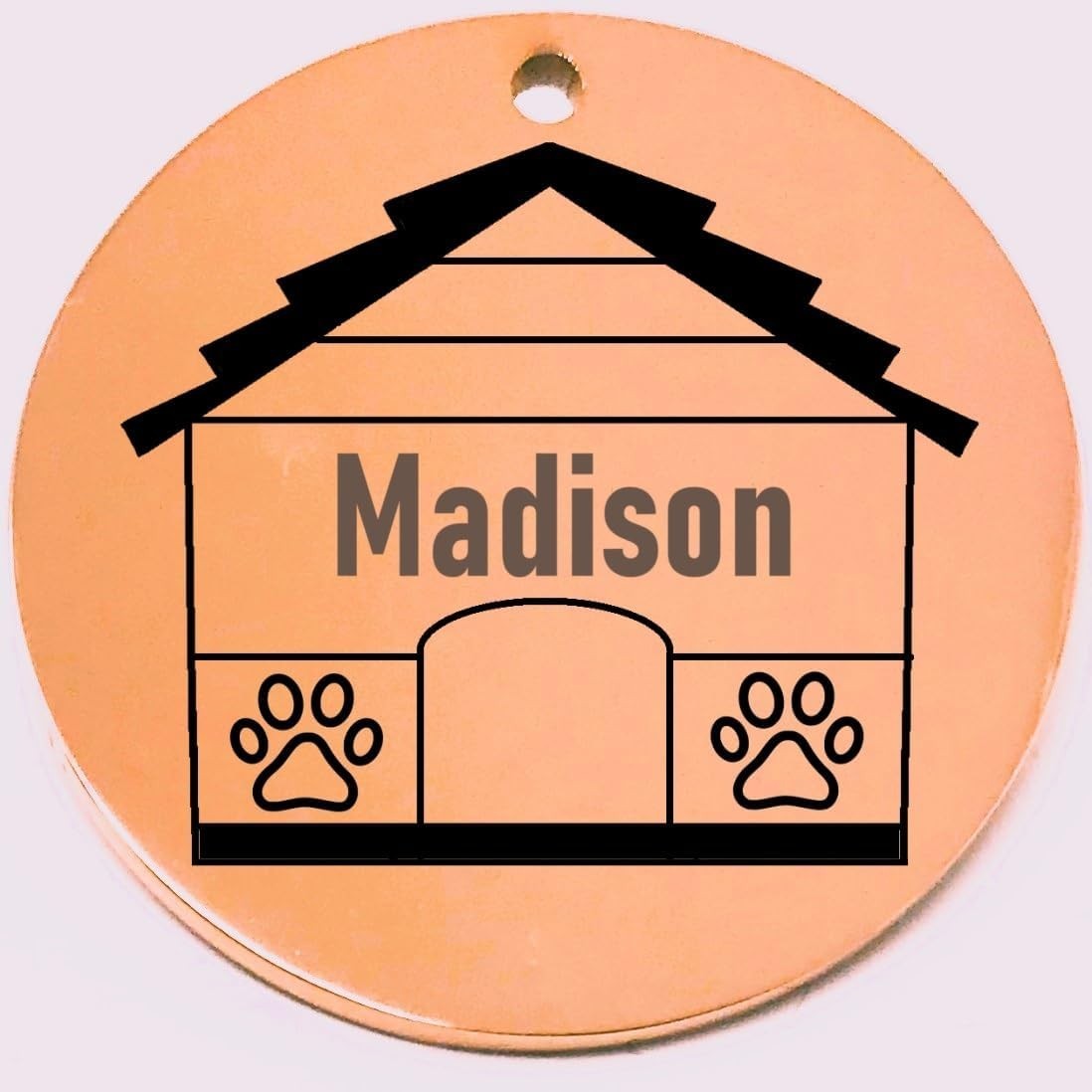 Personalized Dog House ID Tags – Custom Laser Etched Name Tag for Pet Collar