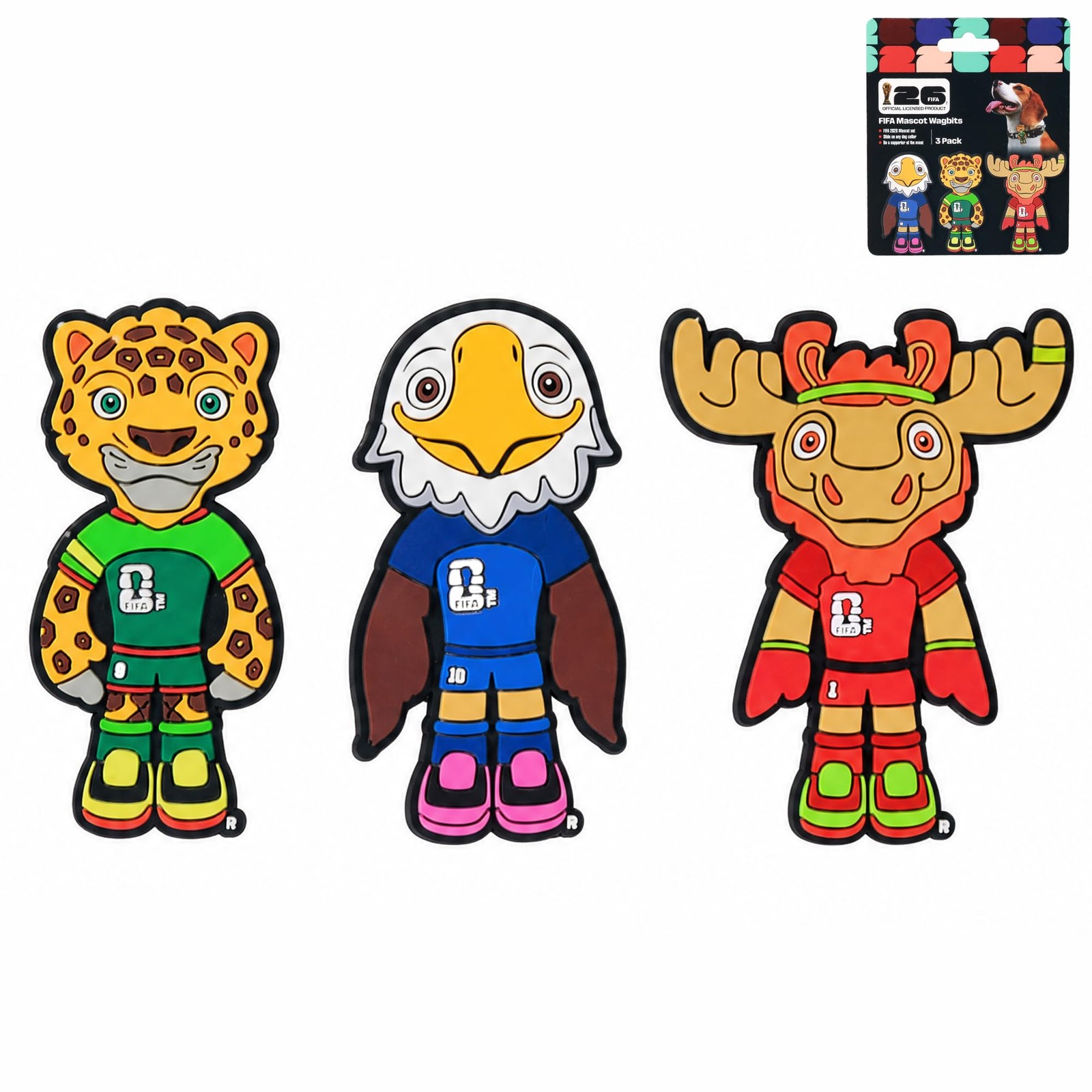 PET MOMENT Officially Licensed FIFA World Cup 2026 Mascot Slide-On fifa color