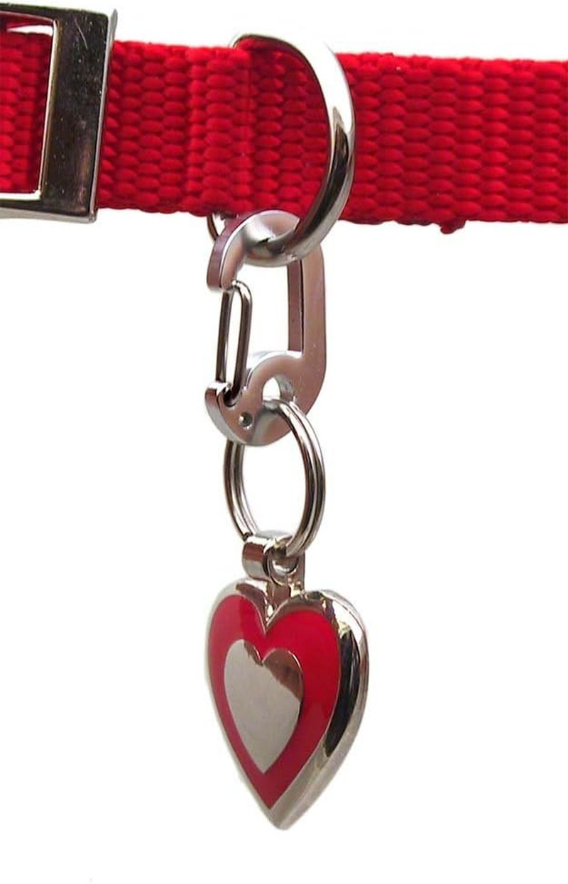 Klippy Pet Tag Quick Clips – Cat & Dog Collar for ID Tags Holder Efficient Ring