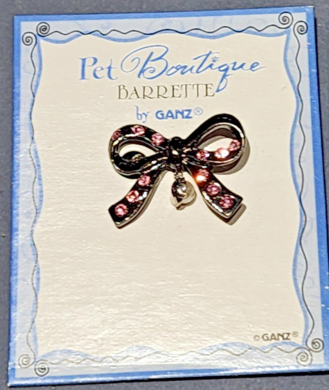 Pet Boutique Rhinestone 1″ Barrette by GANZ Love your Fur Baby 3 Pc Lot